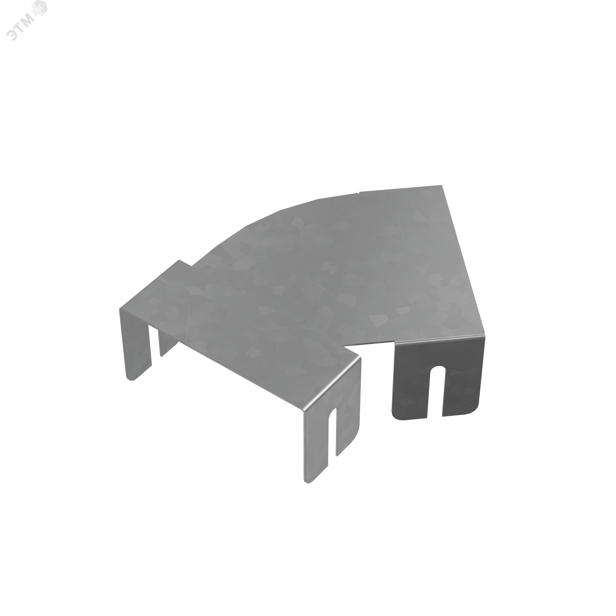 Изображение товара Крышка горизонтально-изменяемого угла 0-45 градусов серия PLUS 100 мм сталь оцинкованная