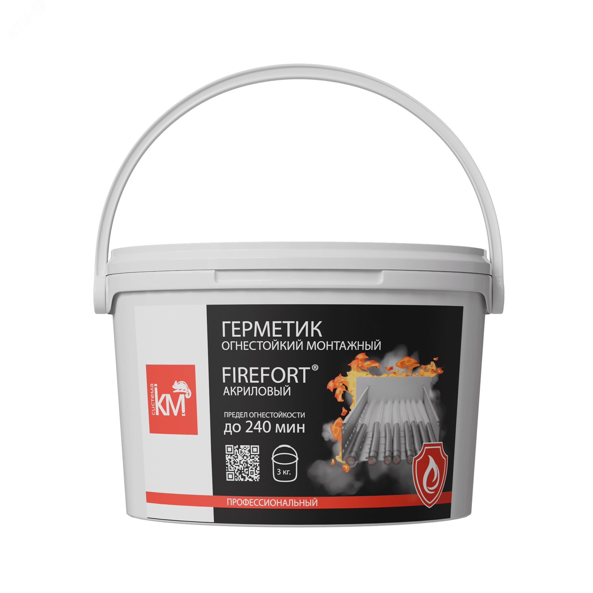 Изображение товара Огнестойкий монтажный акриловый герметик EI240 FIREFORT 3 кг