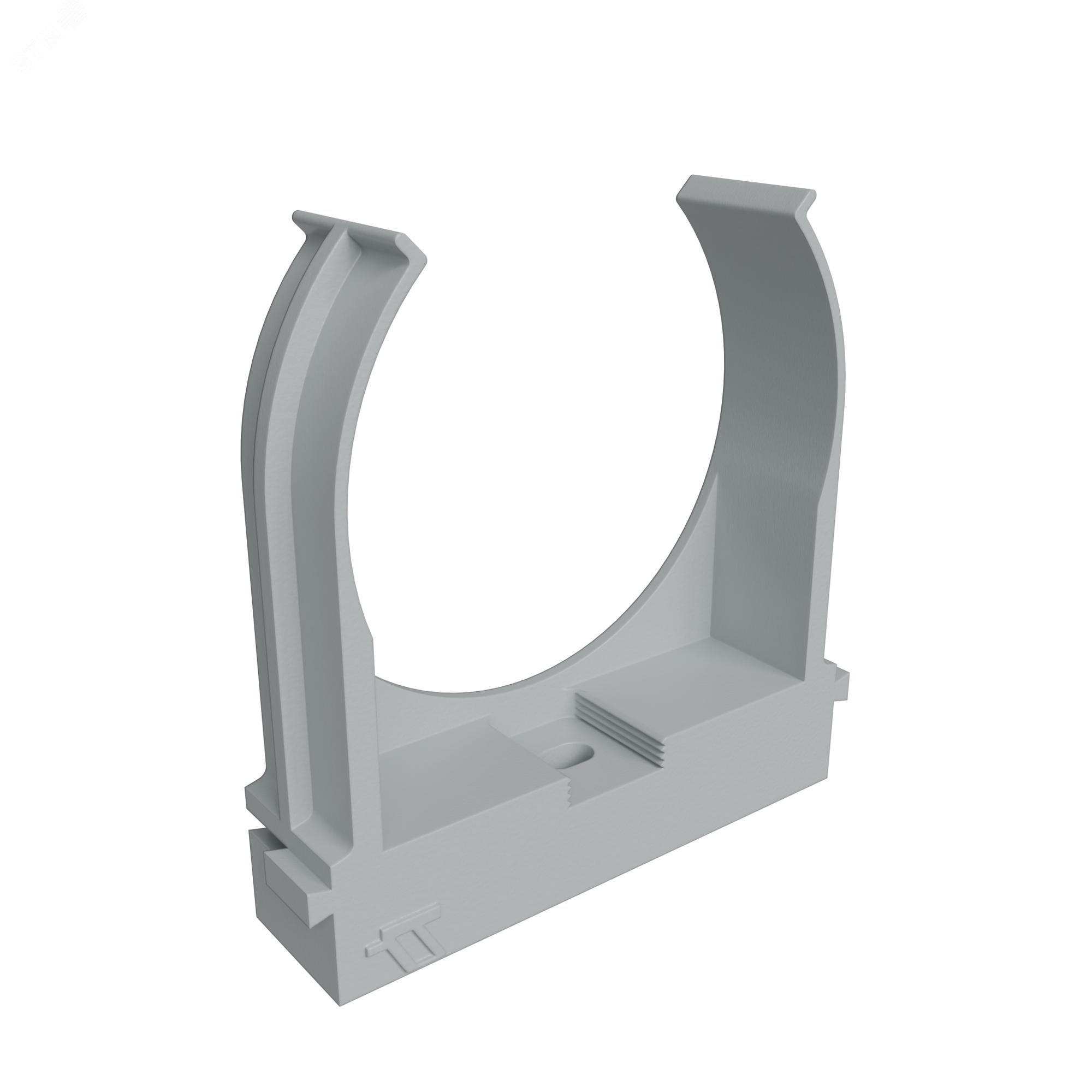 Изображение товара Крепеж-клипса для труб прямой монтаж D50 мм, серая (упак. 20 шт) (шт)