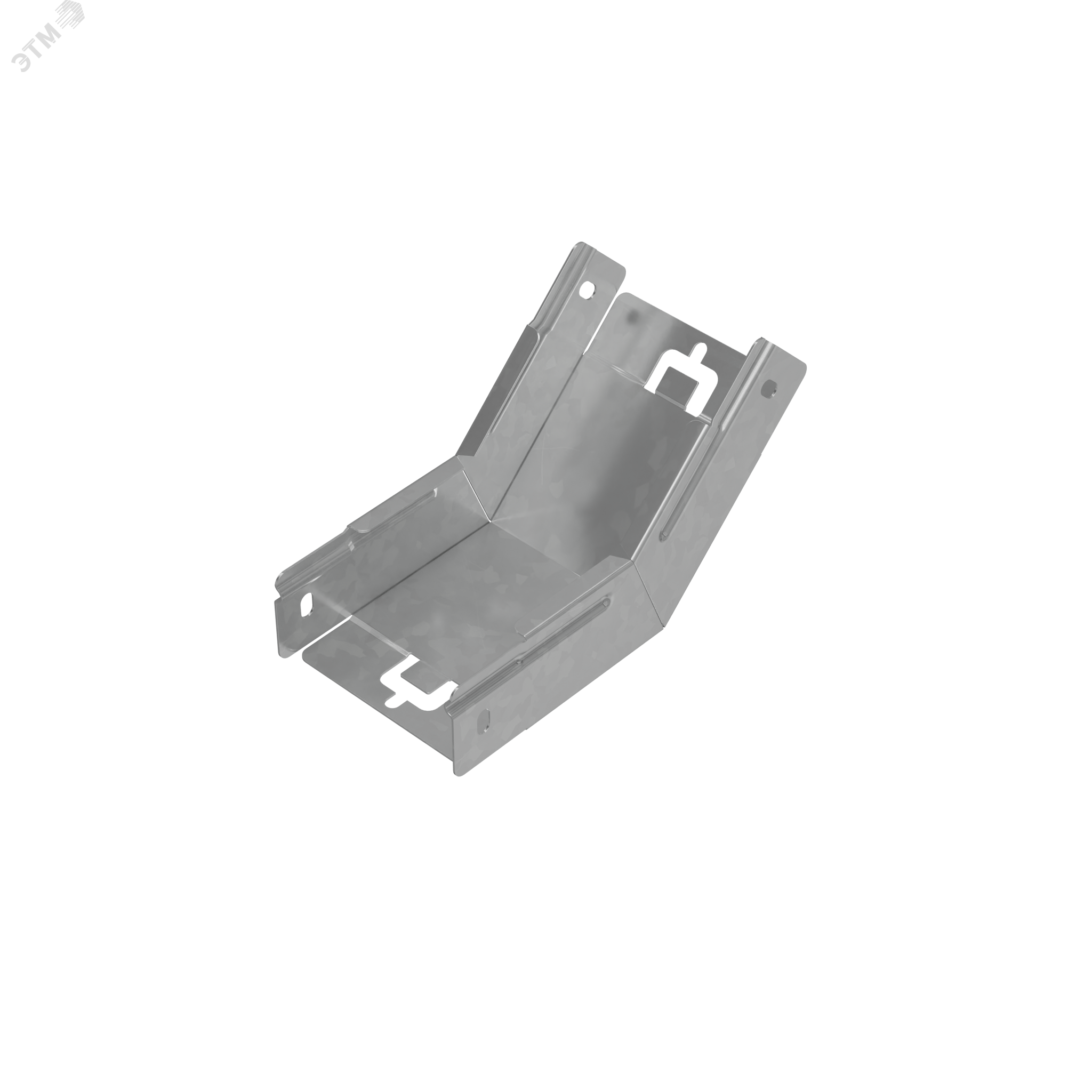 Изображение товара Угол внутренний вертикальный 45 градусов 50х100 мм ПЛЮС для кабельных трасс