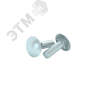 Изображение товара Болт с полукруглой головкой и квадратным подголовком М6х20 мм DIN 603 (упак. 150 шт) (шт)