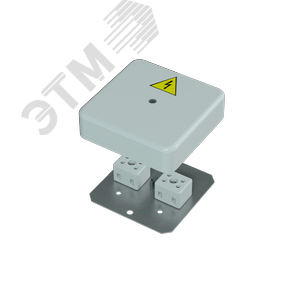 Коробка распределительная огнестойкая КРОПС-П0, IP41, габаритные размеры 75х75х20 мм, для кабелей сечением до 2,5 мм2, 4 клеммы KR0005 КМ-Профиль - 3