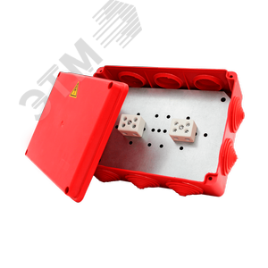Коробка распределительная огнестойкая КРОПС-П5, IP54, габаритные размеры 190х140х70 мм, для кабелей сечением до 10 мм2, 8 клемм KR0145 КМ-Профиль - 2