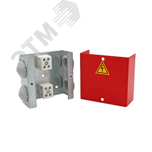 Коробка распределительная огнестойкая КРОПС-ST1, IP41, габаритные размеры 80х80х35 мм, для кабелей сечением до 4 мм2, 2 клеммы KR0079 КМ-Профиль - 3