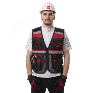 Изображение товара Универсальный регулируемый жилет монтажника КМ-TOOLVESTBAG-23 (шт)