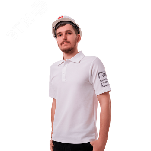 Изображение товара Рубашка поло с логотипом СИСТЕМА КМ размер XS белая (шт)