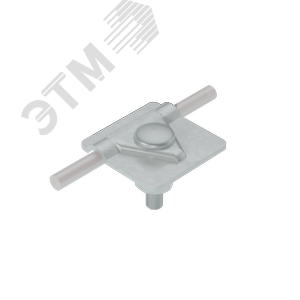 Изображение товара Соединитель универсальный для прутка D 5-10 мм с 1 пластиной 40х40 мм HD (шт)