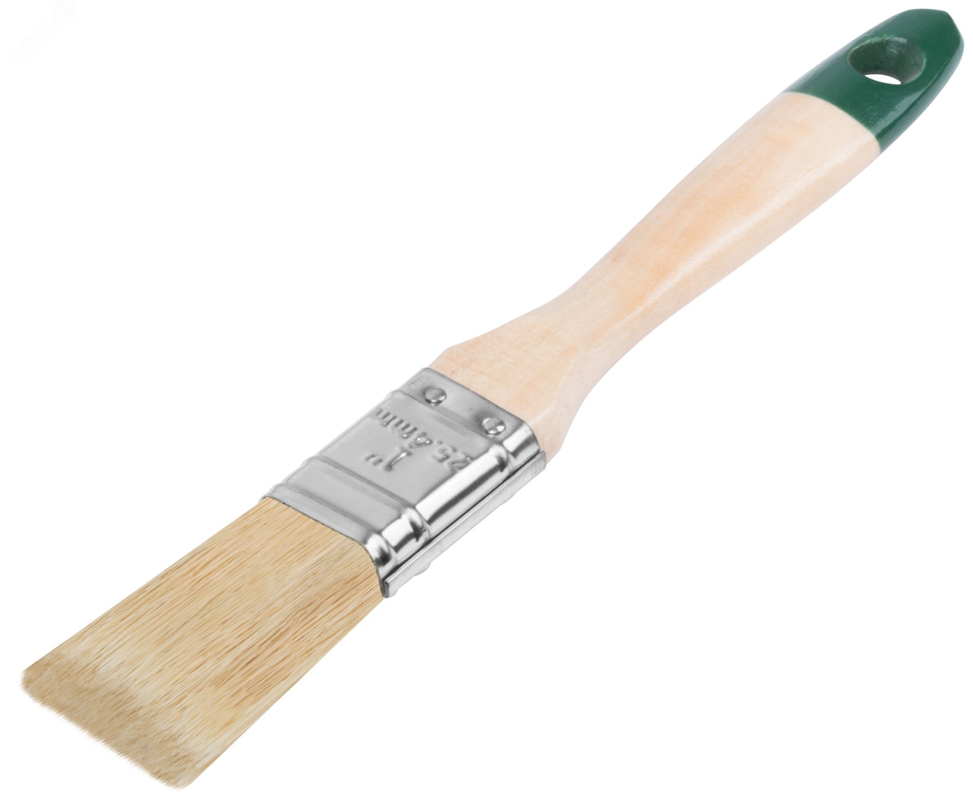 Кисть флейцевая ''Хард'', натуральная светлая щетина, деревянная ручка 1'' (25 мм) 1073 FIT - превью 2