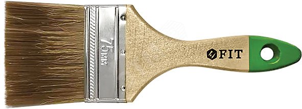 Кисть смесовая щетина ( натур.+искусств), дерев. Ручка 2,5 (63мм)
