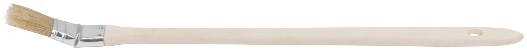 Кисть радиаторная, натуральная светлая щетина, деревянная ручка 1'' (25 мм) 01213 FIT - превью