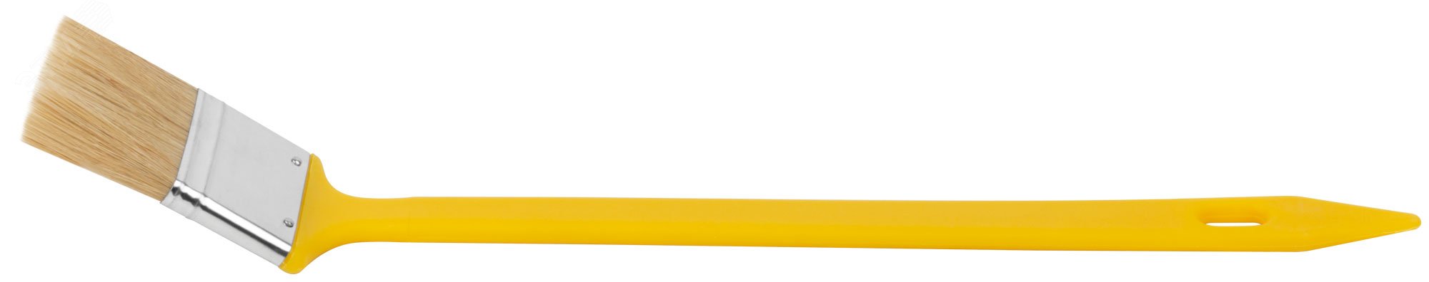 Кисть радиаторная, натуральная светлая щетина, желтая пластиковая ручка 2'' (50 мм) 1220 FIT - превью