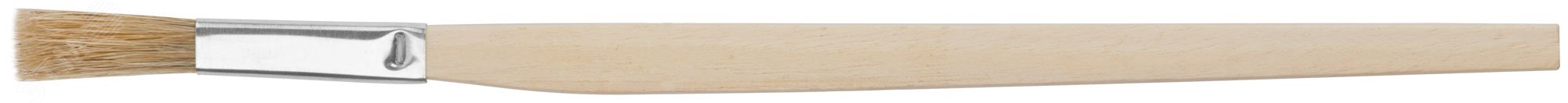 Кисть узкая, натуральная светлая щетина, деревянная ручка 10 мм 1244 FIT - превью