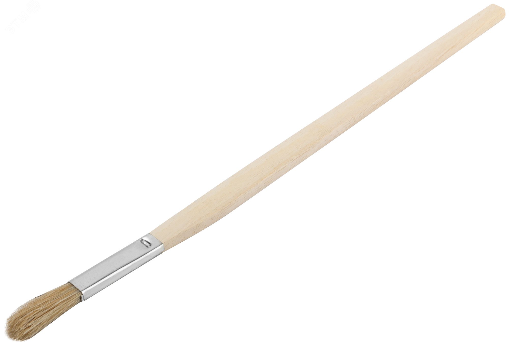 Кисть узкая, натуральная светлая щетина, деревянная ручка 10 мм 1244 FIT - превью 2