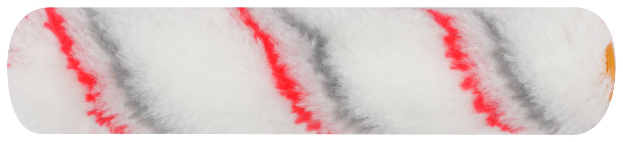 Ролик полиакриловый ''мини'' Профи, белый с серой и красной полосками, диаметр 15/35 мм, ворс 10 мм, 150 мм 2683 FIT - превью