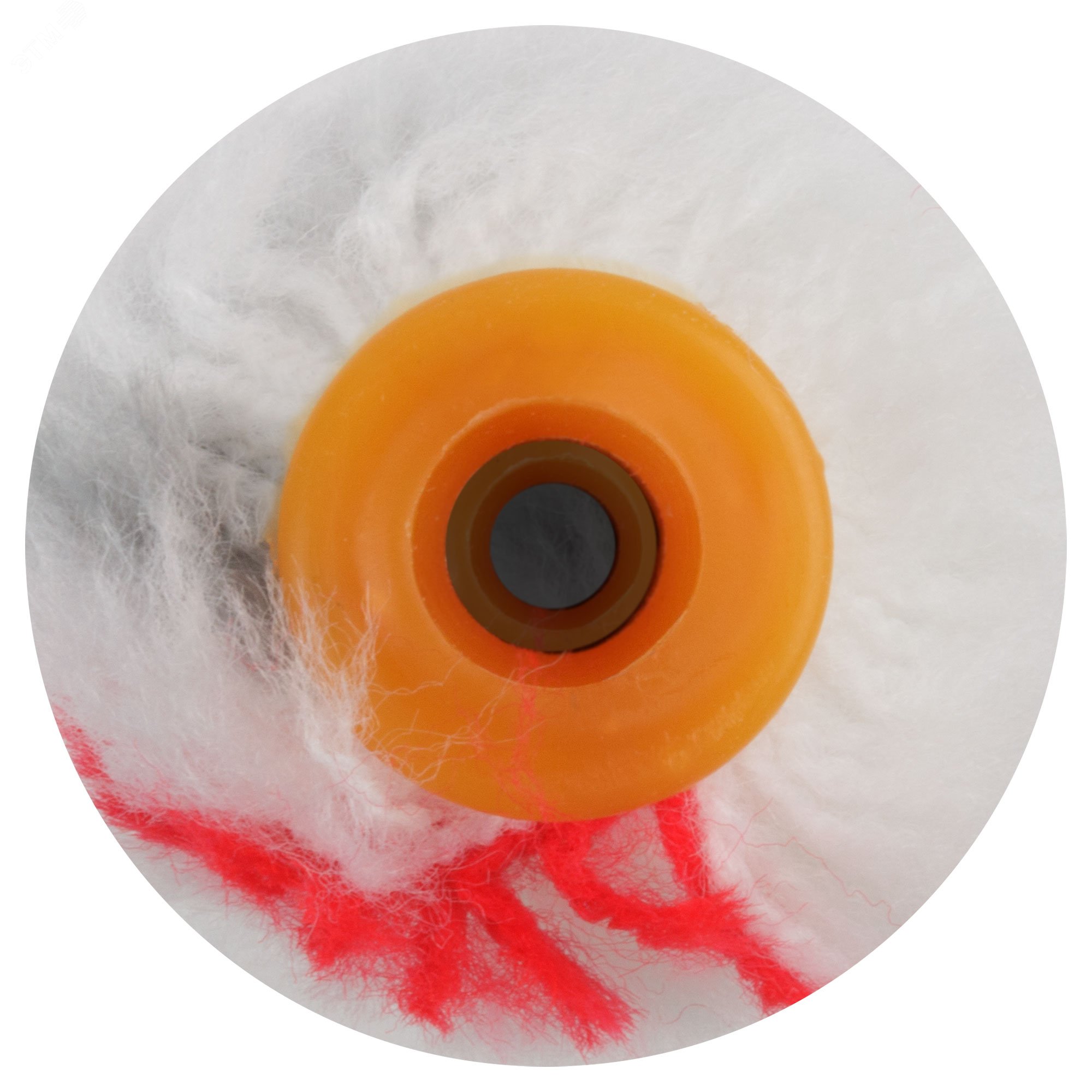 Ролик полиакриловый ''мини'' Профи, белый с серой и красной полосками, диаметр 15/35 мм, ворс 10 мм, 150 мм 2683 FIT - превью 5