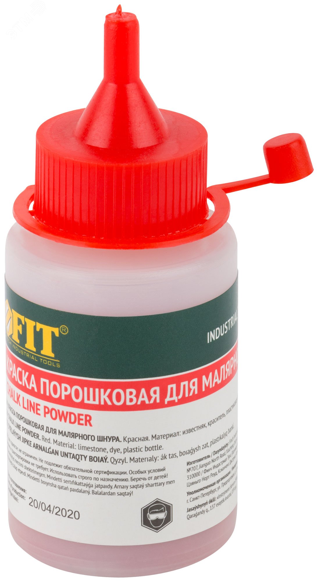 Изображение товара Краска разметочная для ударного шнура 50 гр красная FIT IT