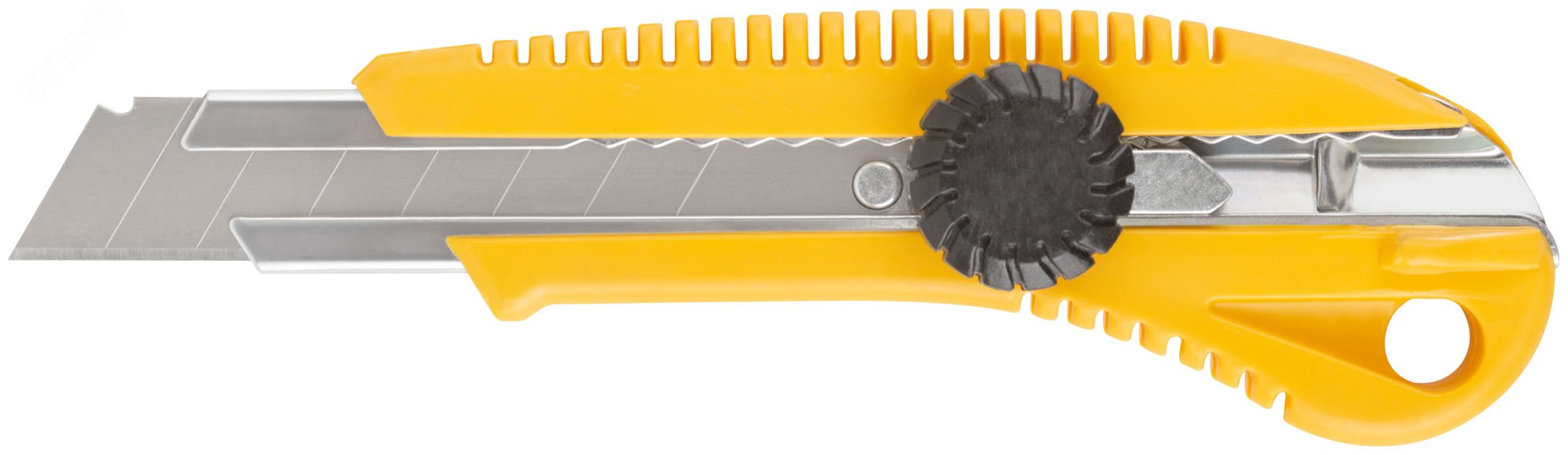 Нож технический 18 мм усиленный пластиковый, вращ прижим 10238 FIT - превью