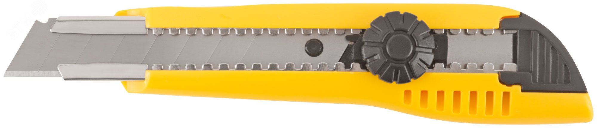 Нож технический 18 мм усиленный пластиковый, вращ.прижим 10242 FIT - превью