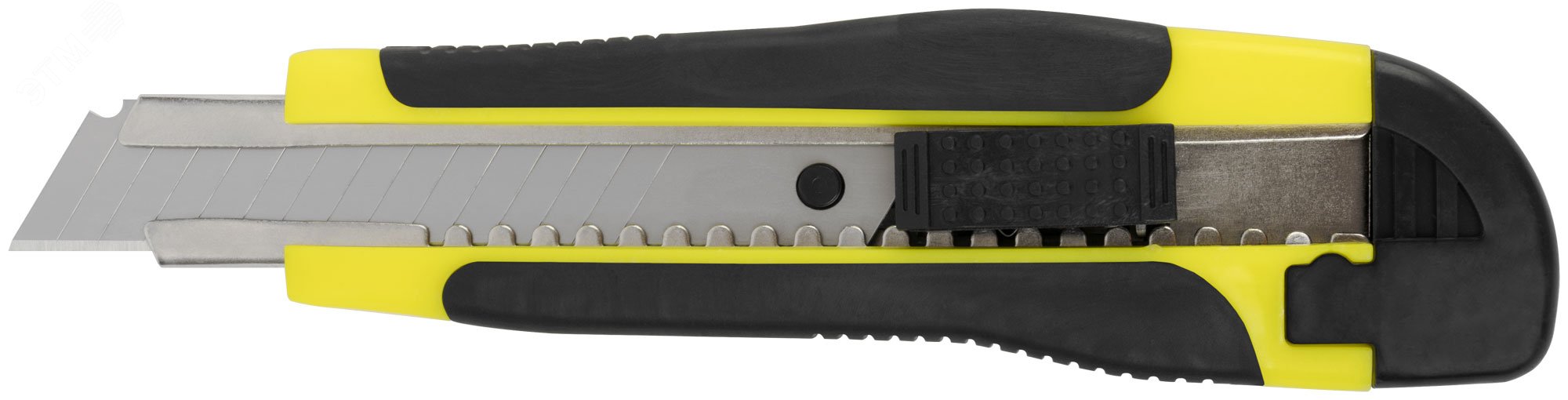 Нож технический 18 мм усиленный прорезиненный, лезвие 15 сегментов 10243 FIT - превью