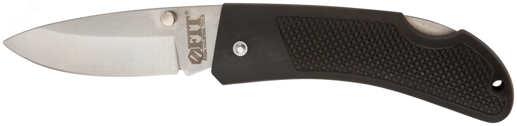 Нож складной ''Юнкер'', 175 мм, лезвие 75 мм, нерж.сталь, ручка с мягкими ПВХ накладками 10553 FIT - превью