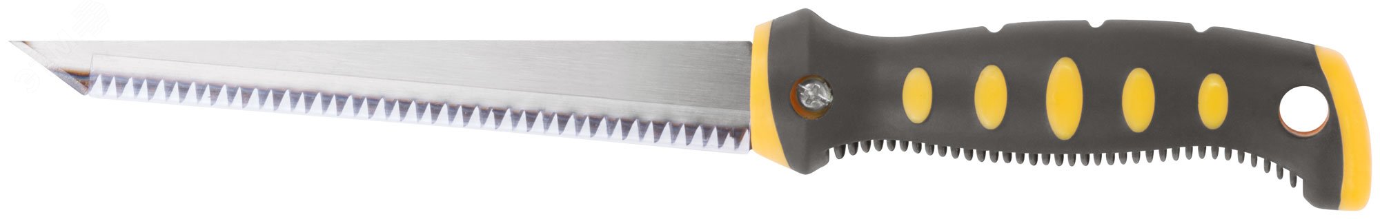 Ножовка ручная для гипсокартона, прорезиненная ручка 150 мм 15379 FIT - превью 4