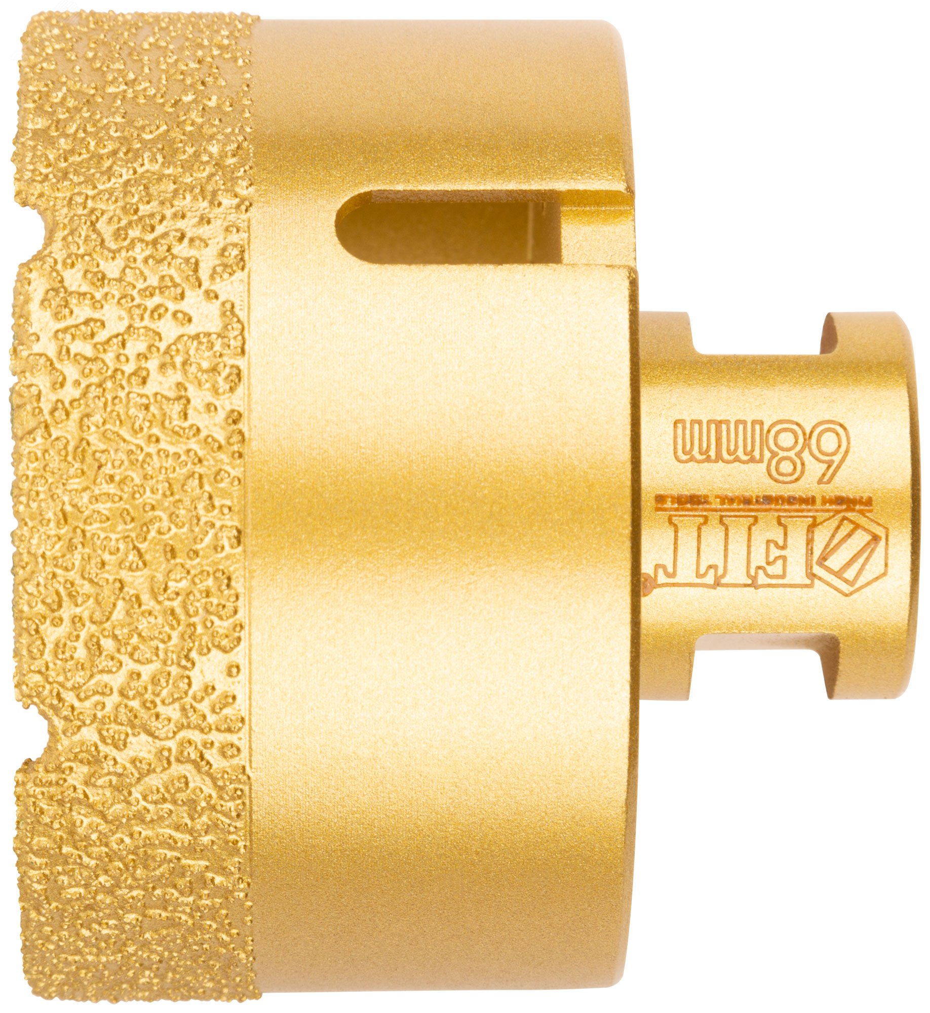 Изображение товара Коронка кольцевая для УШМ, М14, по керамограниту, камню и кафелю алмазная, вакуумное спекание 68х60 мм (шт)