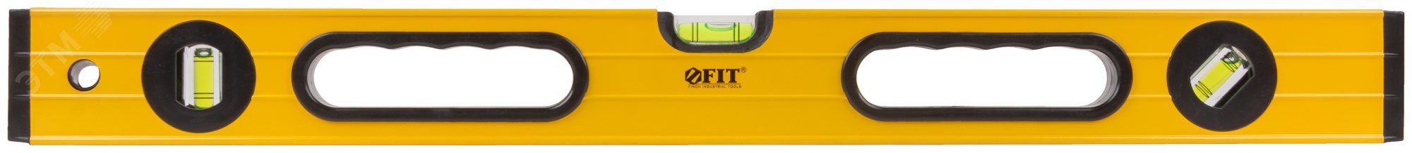 Изображение товара Строительный уровень Бизон FIT IT с тремя глазками и магнитной полосой 600 мм