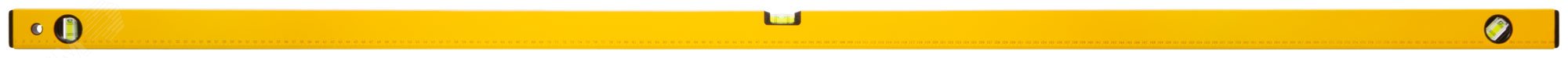 Уровень ''Стайл'', 3 глазка, желтый усиленный корпус, фрезерованная рабочая грань, шкала, Профи 2000 мм 18220 FIT - превью