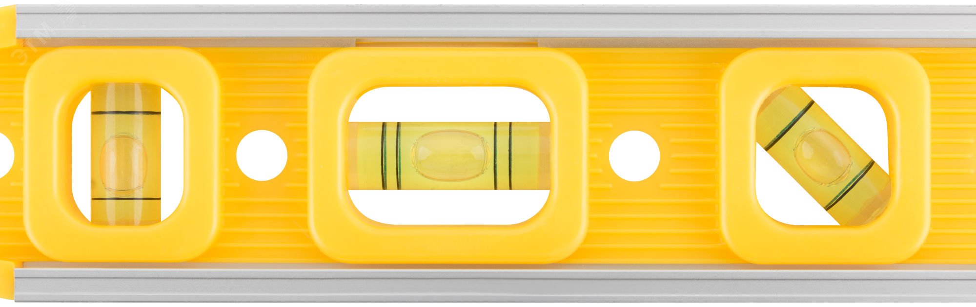 Уровень ''Торпедо'' пластиковый, 3 глазка, магнитный, с алюминиевой рамкой 225 мм 18602 FIT - превью 5