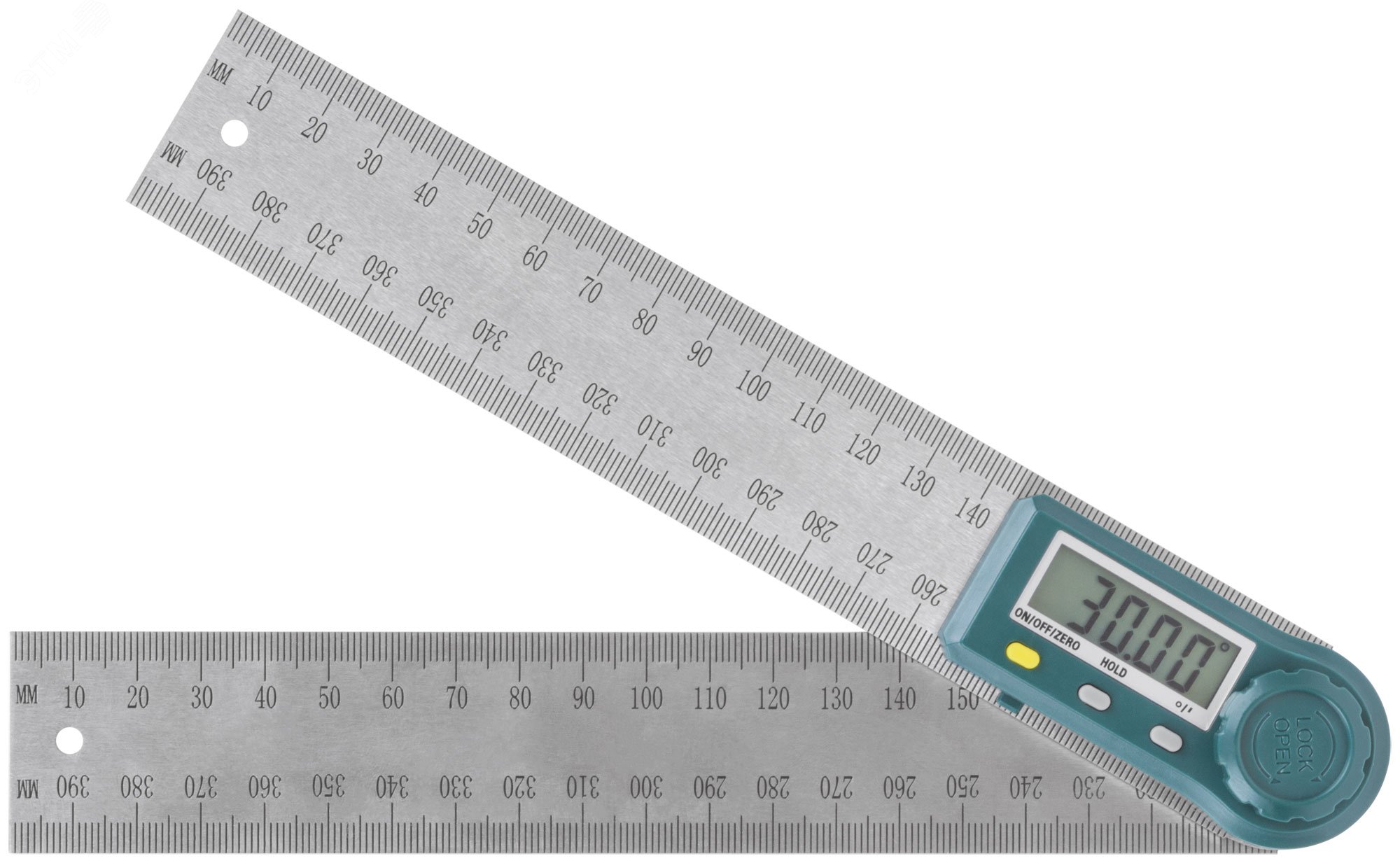 Изображение товара Угломер металлический нержавеющий с электронным отсчетом 200 мм (шт)