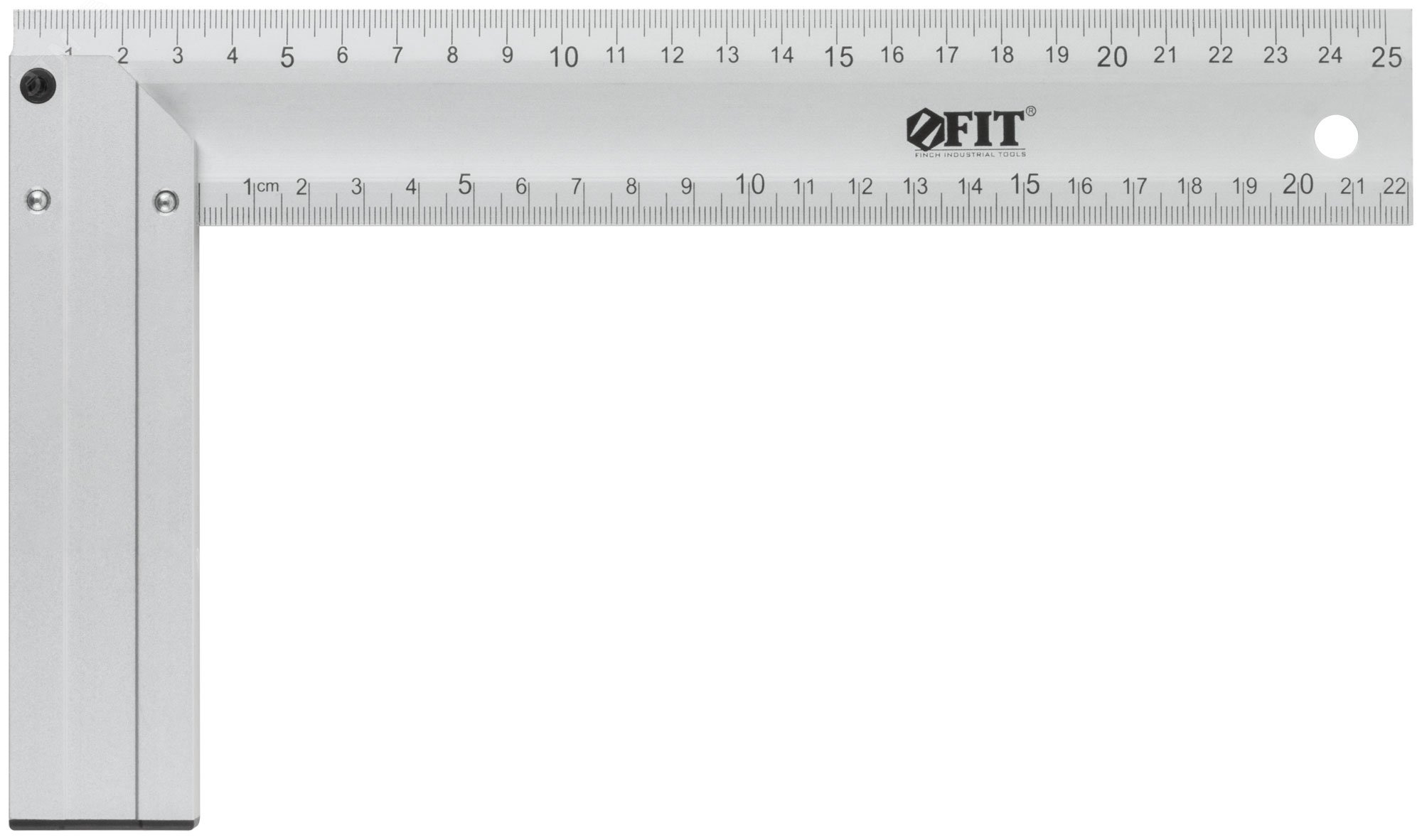Изображение товара Угольник столярный литой алюмиевый Профи 250 мм (шт)