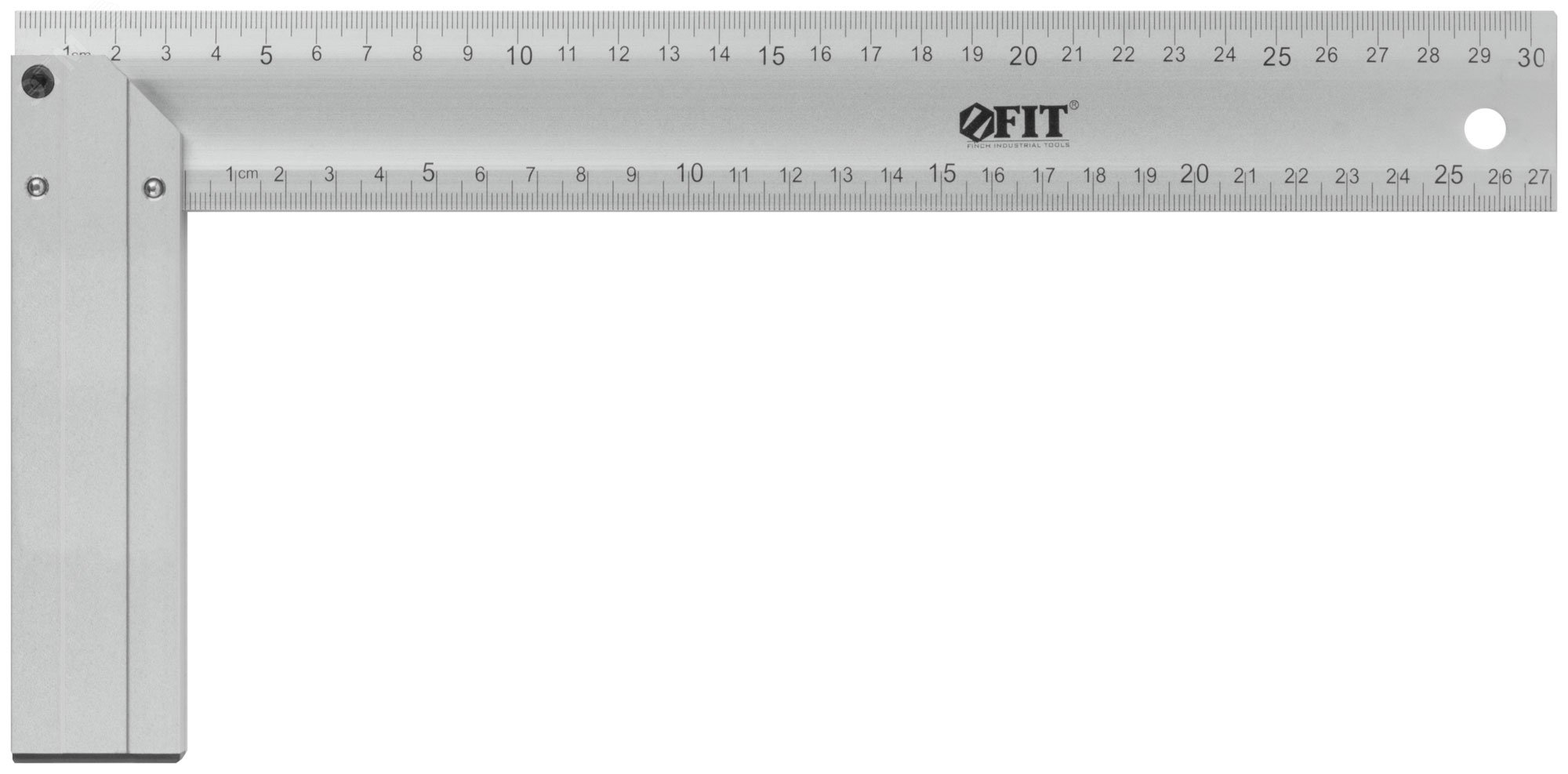 Изображение товара Угольник столярный литой алюмиевый Профи 300 мм (шт)