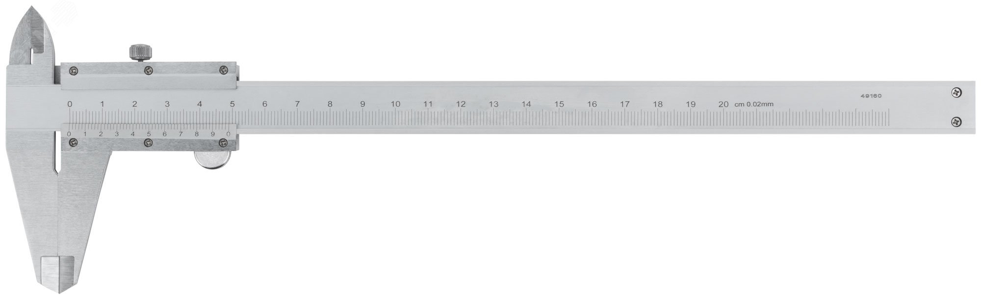 Изображение товара Штангенциркуль металлический нержавеющий 150 мм / 0,02 мм (шт)