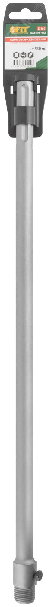 Удлинитель с хвостовиком SDS-MAX для коронок по бетону, резьба М22, длина 530 мм 33460 FIT - превью 3