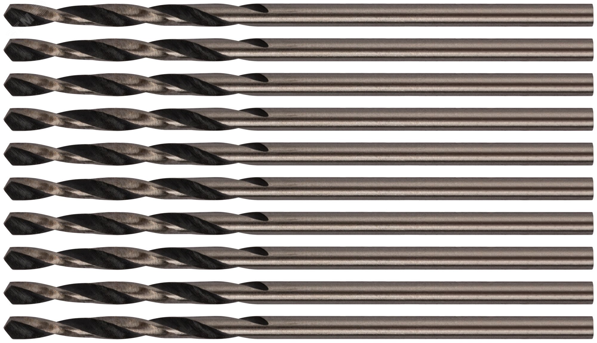 Сверла по металлу HSS черненые 2.0x49 мм (10 шт) 33520 FIT - превью