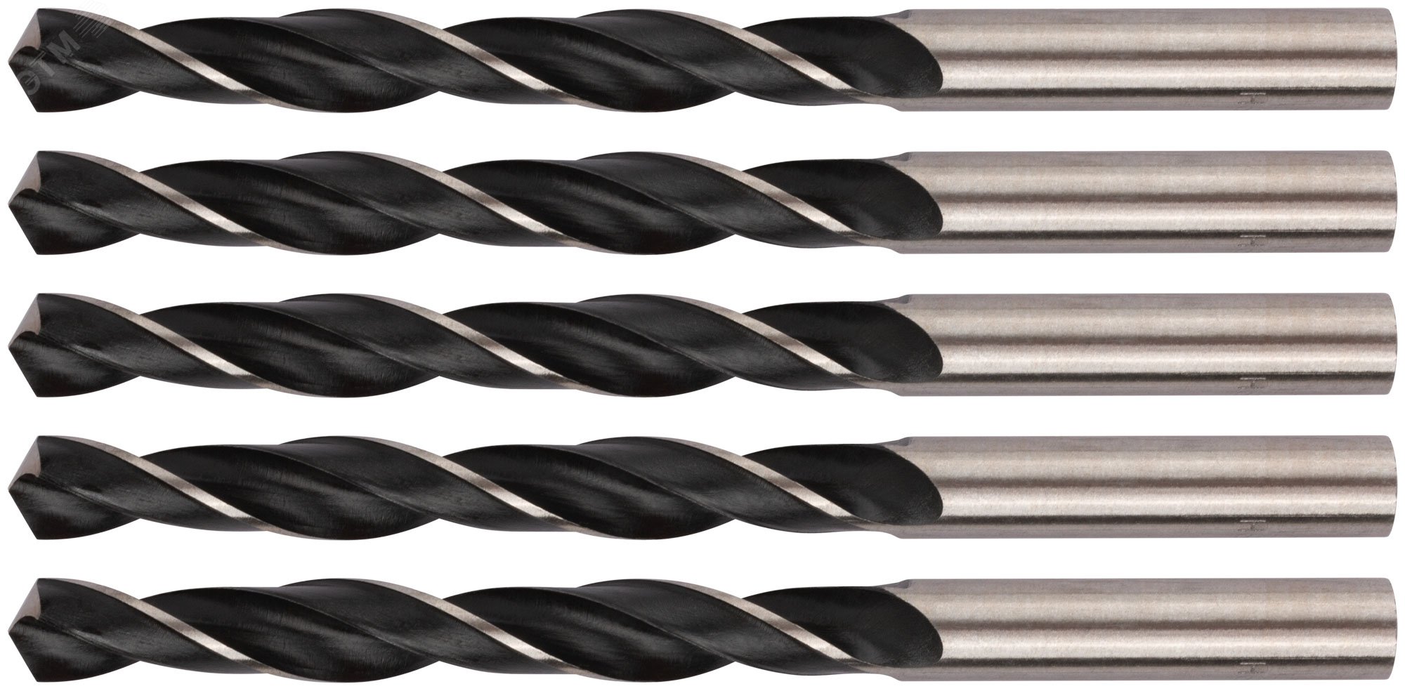 Изображение товара Сверла по металлу HSS черненые 10 мм 133 мм 5 шт FIT