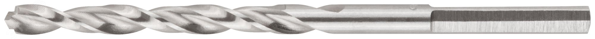 Изображение товара Сверло по металлу HSS полированное с центровочным наконечником 4 мм 75 мм