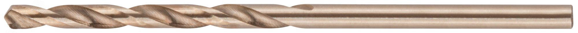 Изображение товара Сверла по металлу HSS с добавкой кобальта 8% Профи М42 2.5х57 мм в блистере