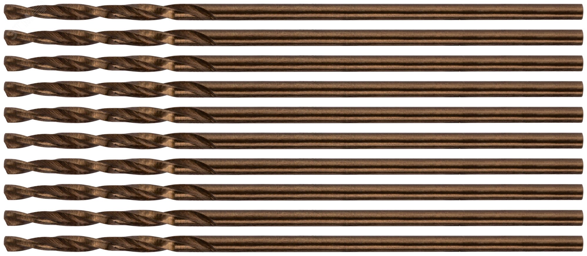 Изображение товара Сверла по металлу HSS с добавкой кобальта 5% Профи 1.0 мм (10 шт)