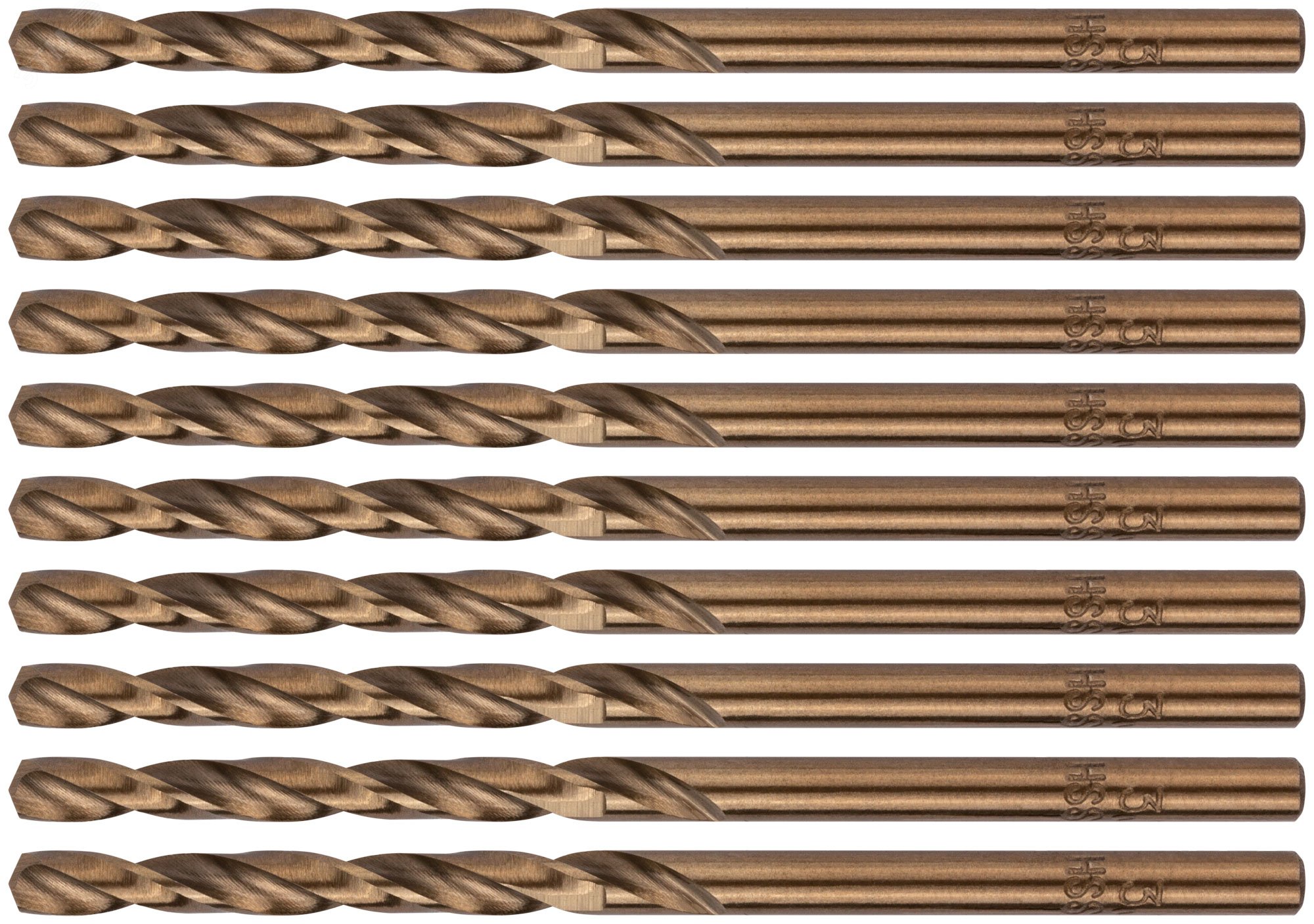 Изображение товара Сверла по металлу HSS с добавкой кобальта 5% Профи 3.5 мм (10 шт)