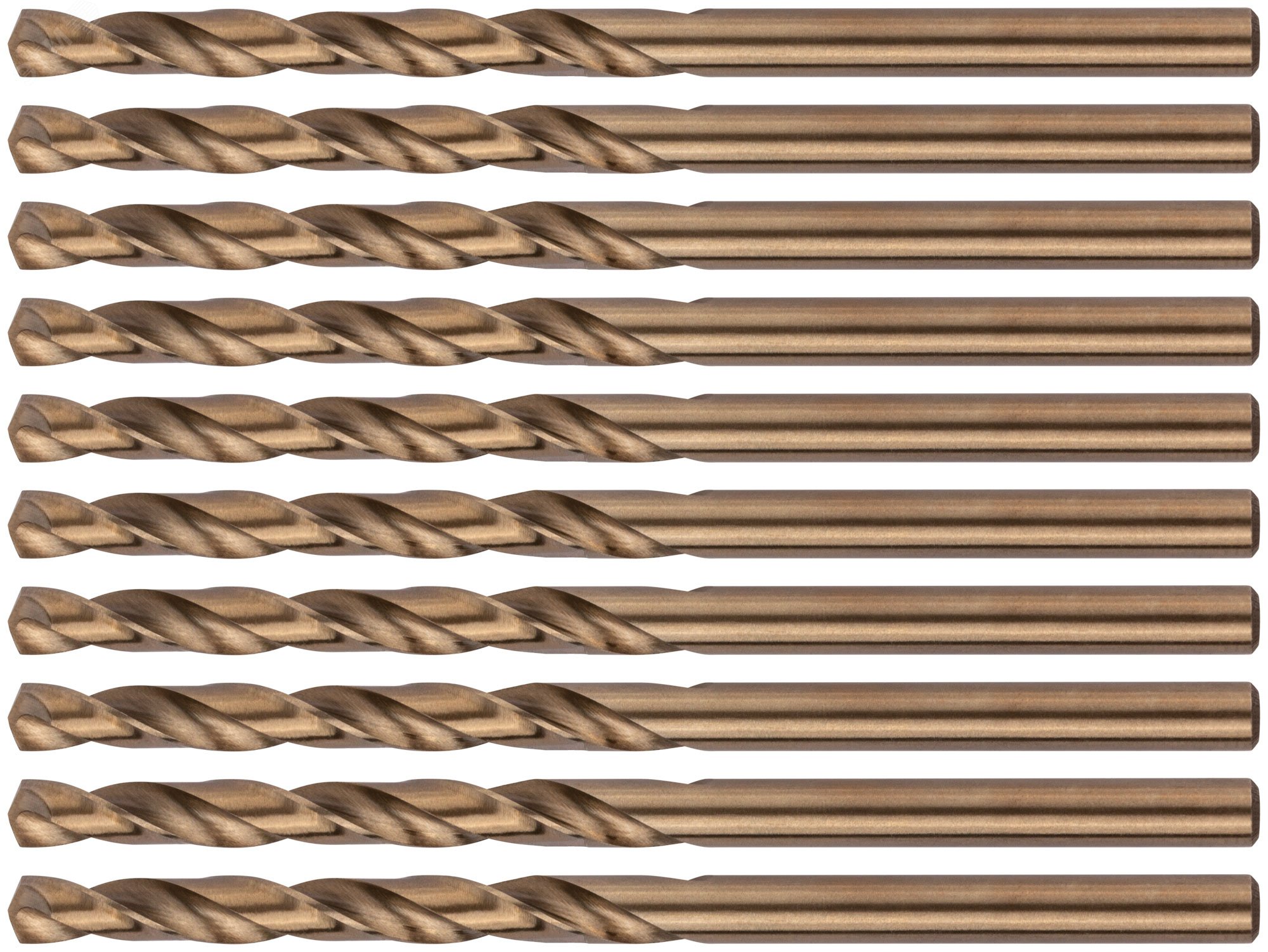 Изображение товара Сверла по металлу HSS с кобальтом 5% Профи 4.2 мм (10 шт)