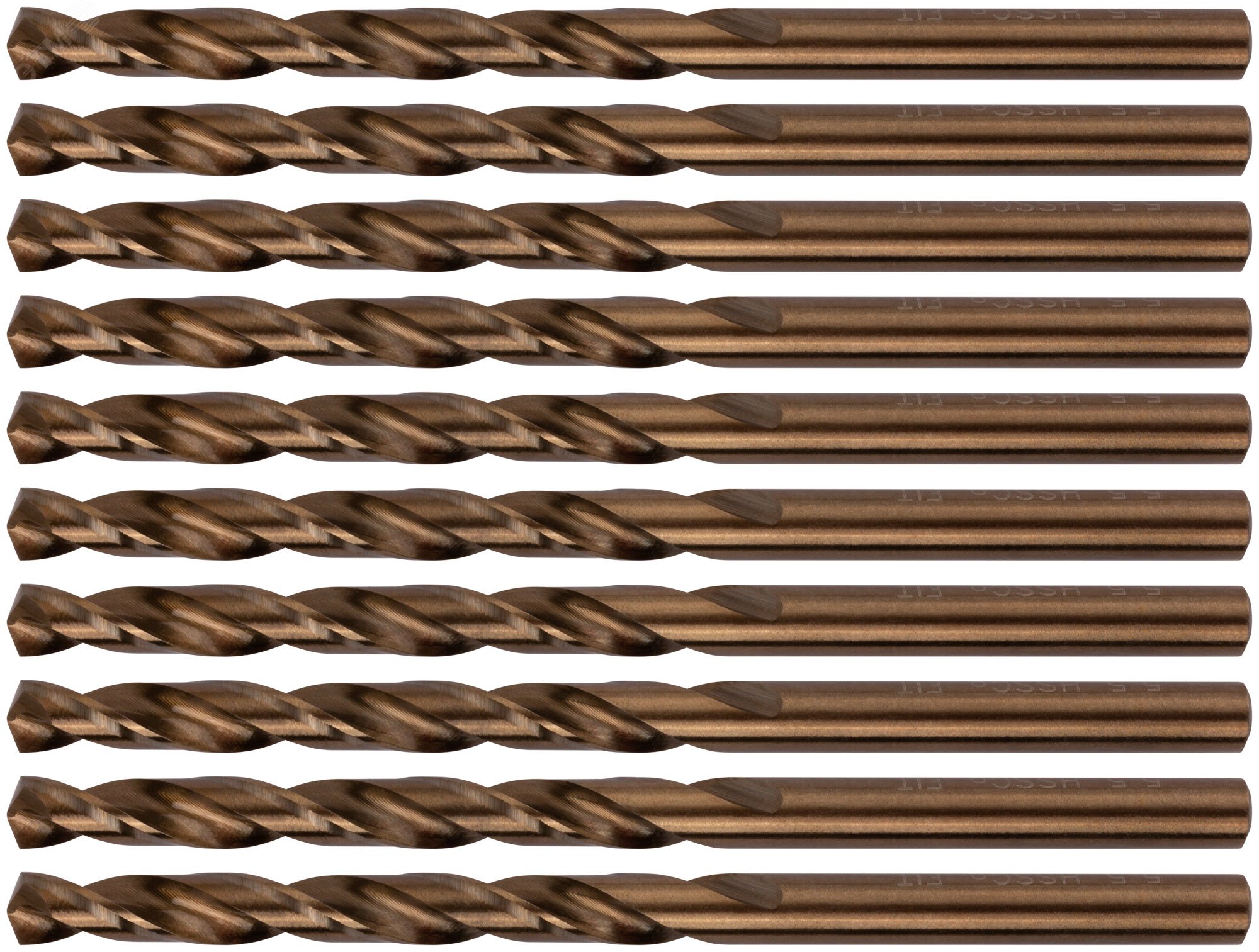Изображение товара Сверла по металлу HSS с добавкой кобальта 5% 5.5 мм Профи 10 шт