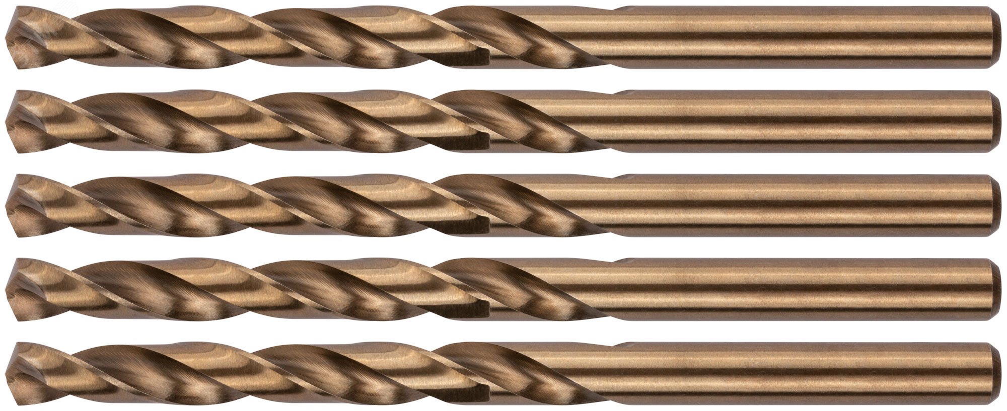 Изображение товара Сверла по металлу HSS с добавкой кобальта 5% Профи 6.5 мм (5 шт) профессиональные сверла