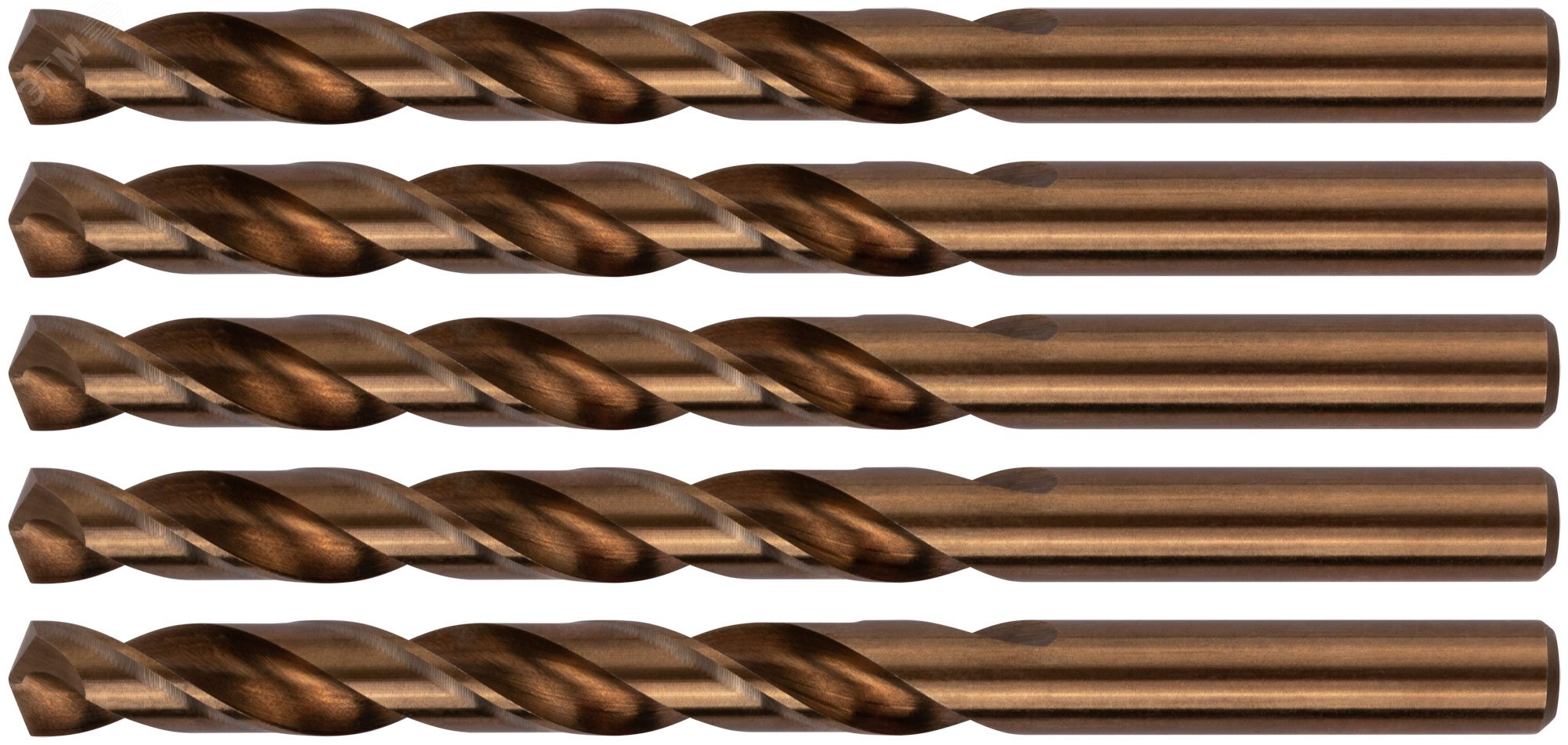 Изображение товара Сверла по металлу HSS с добавкой кобальта 5% Профи 10 мм 5 шт профессиональные