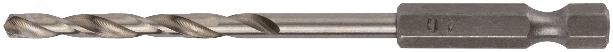 Изображение товара Сверло HSS по металлу 4 мм с U-хвостовиком и полиранным профилем