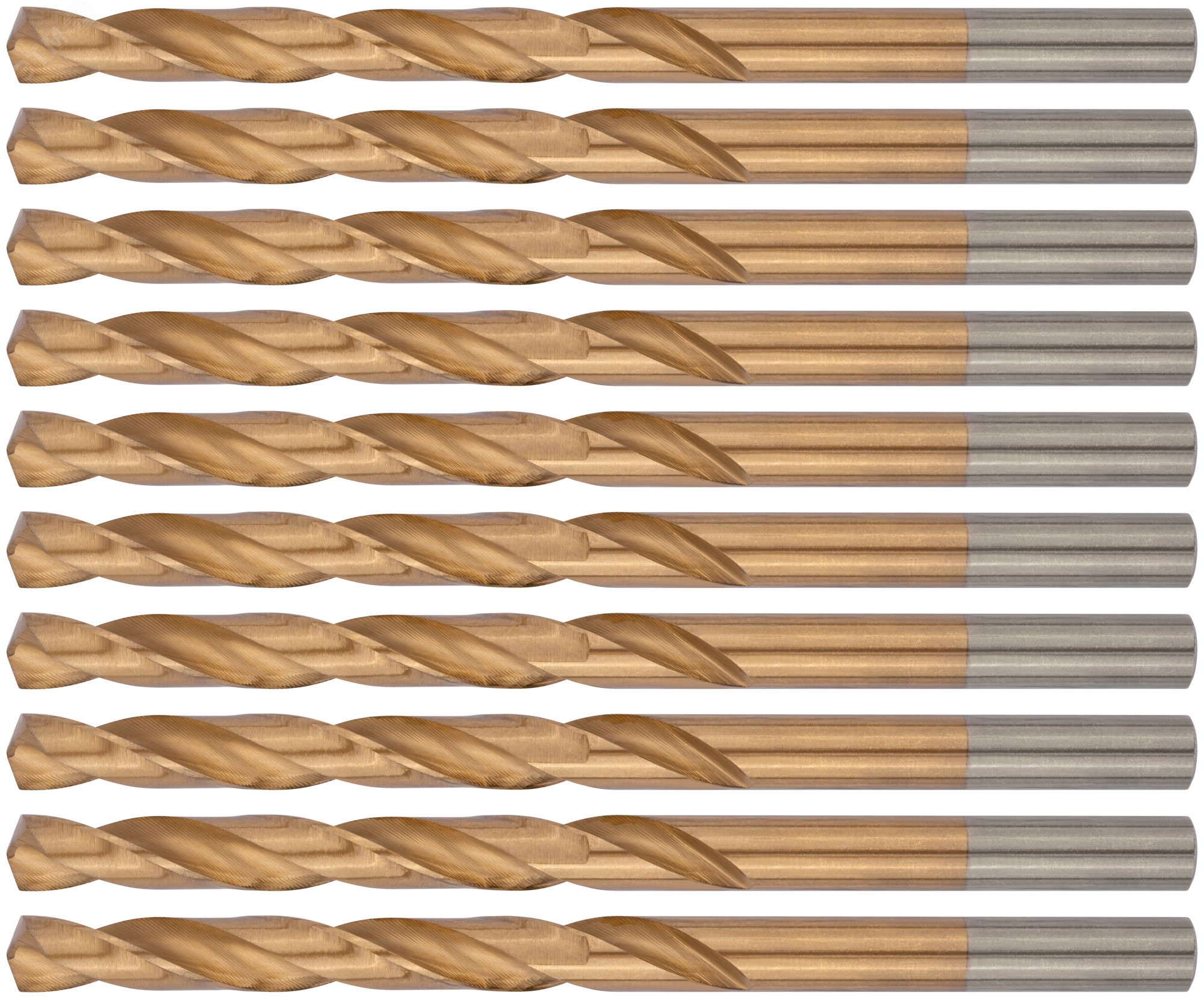 Изображение товара Сверла HSS по металлу с титановым покрытием 6.5 мм 10 шт