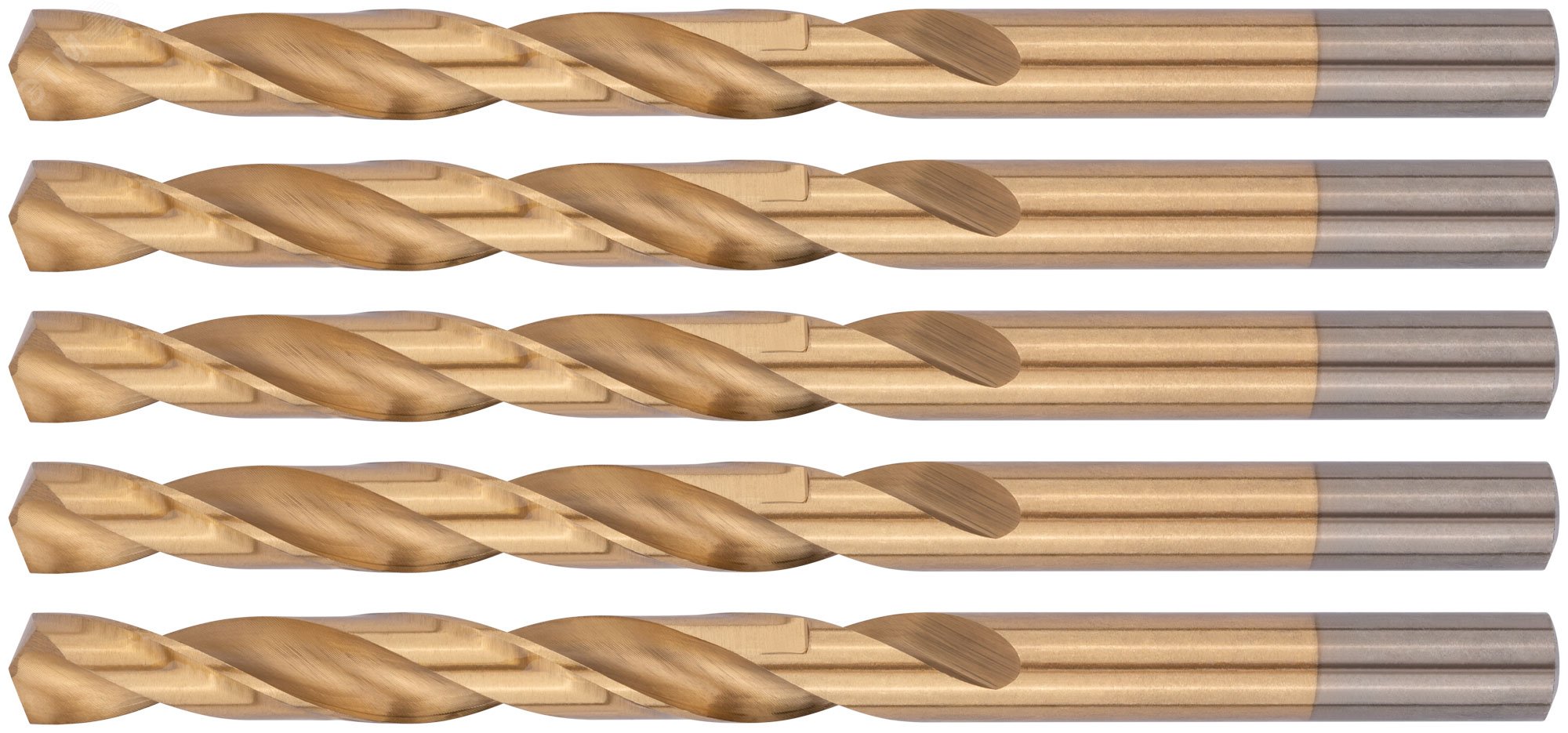 Изображение товара Сверла HSS по металлу с титановым покрытием 9 мм 5 шт