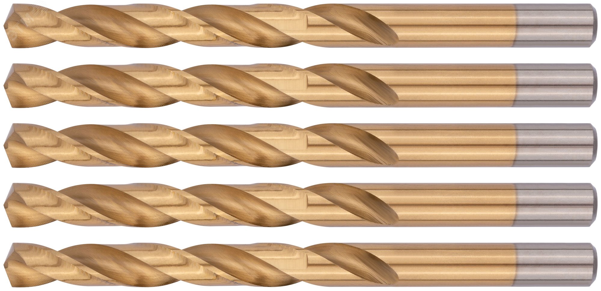 Изображение товара Сверла HSS по металлу с титановым покрытием 10 мм (5 шт)