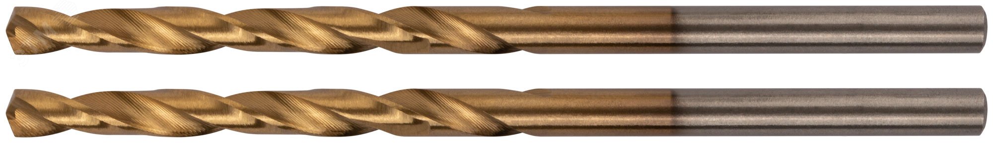 Изображение товара Сверла HSS по металлу с титановым покрытием 3.3 мм 2 шт FIT