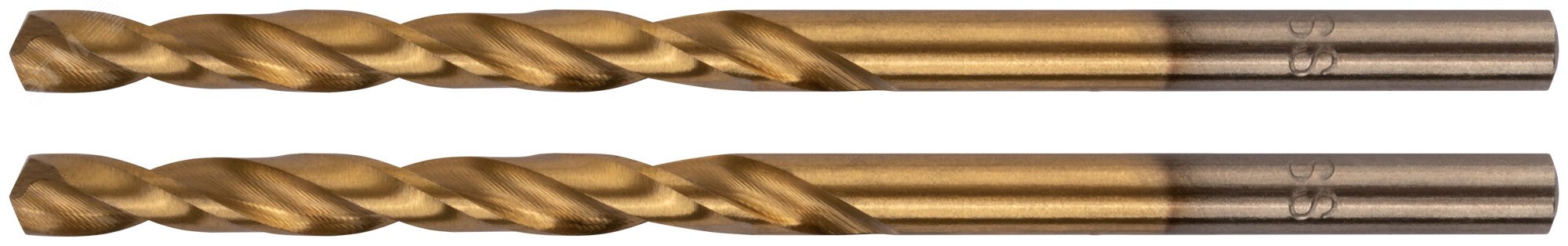 Изображение товара Сверла HSS с титановым покрытием 4 мм 2 шт FIT для металла и пластика